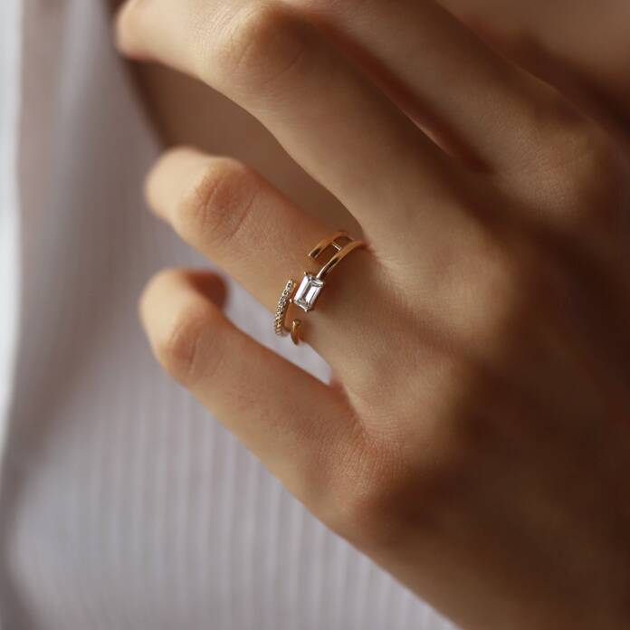 Baget Taşlı Yüzük - 1