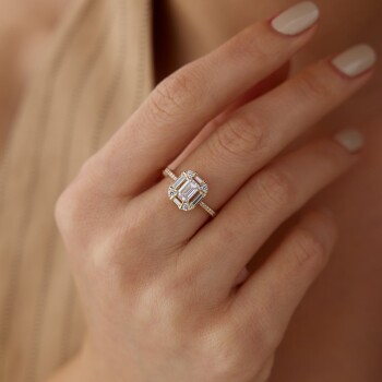 Baget ve Yuvarlak Taşlı Tarz Yüzük - Ali Altınbas (1)