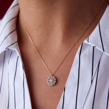 Bagetli Çember Kolye - Rayna