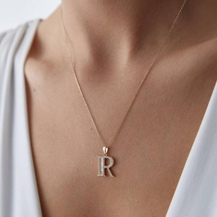 Bagetli Harf Kolye - 1