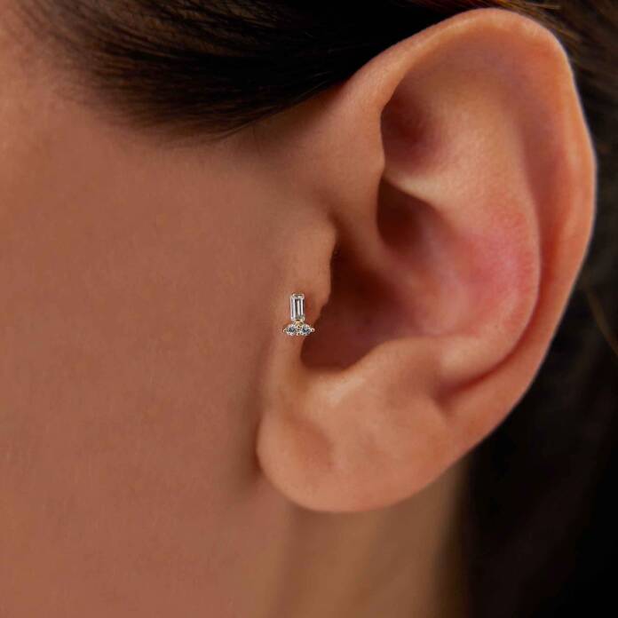 Bagetli Tragus Piercing - 1
