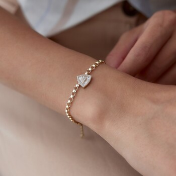 Bagetli Triangle Bileklik - Rayna (1)