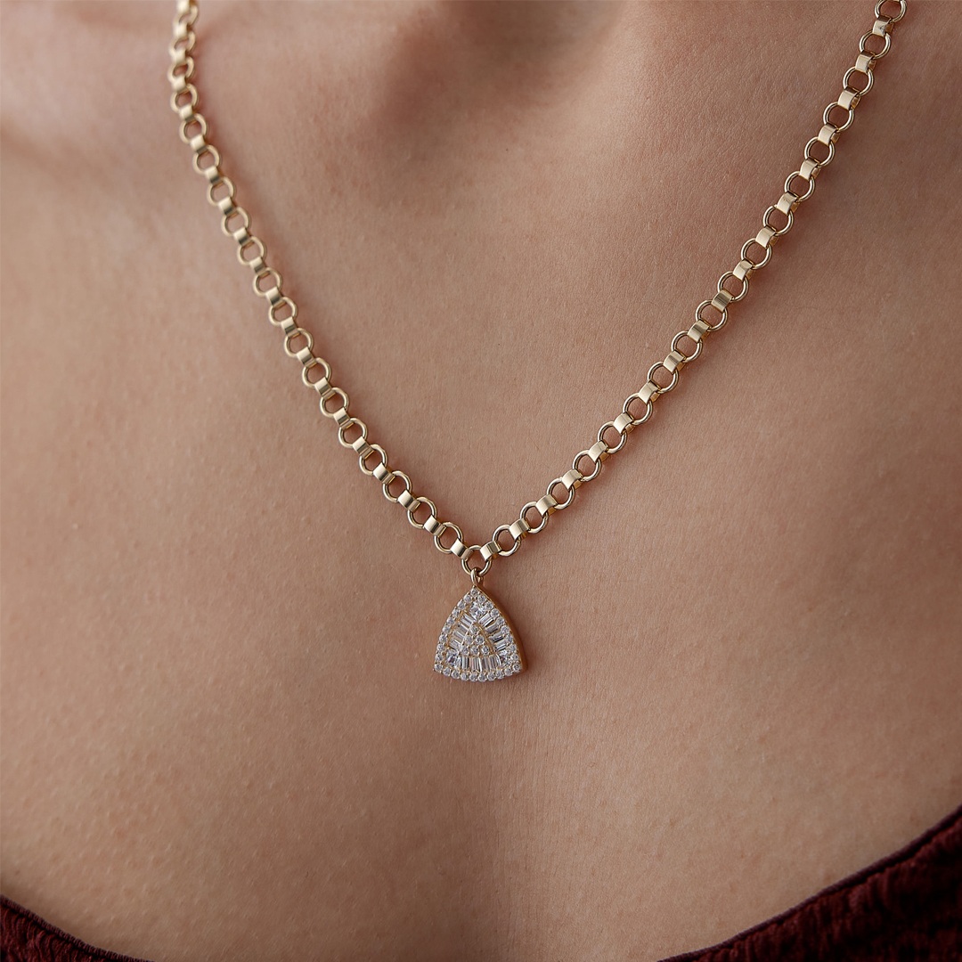 Bagetli Triangle Kolye - 2