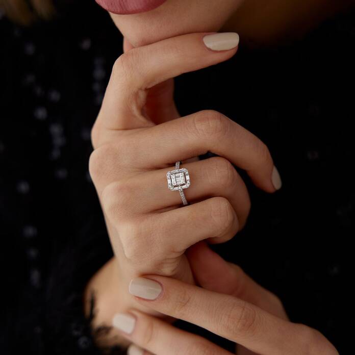 Bagetli Yarımtur Yüzük - 1