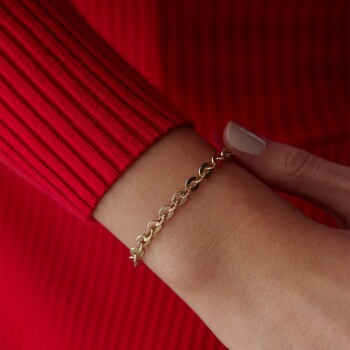 Bakla Zincir Bileklik - Mazi (1)