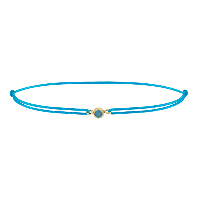 Balık Burcu Aquamarine İpli Bileklik - 3