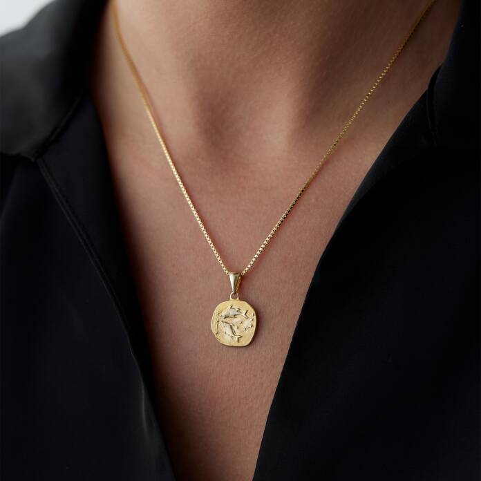 Balık Burcu Plaka Kolye - 2