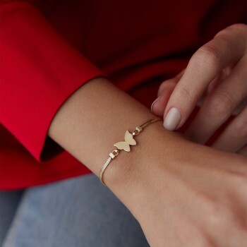 Balıksırtı Kelebek Bileklik - Mazi (1)