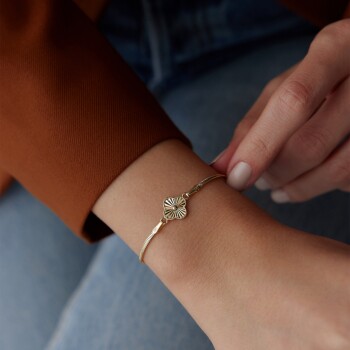 Balıksırtı Yonca Bileklik - Mazi