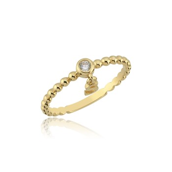 Ball Harf Sallantı Yüzük - 3