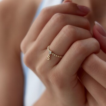 Ball Harf Sallantı Yüzük - RİTİM (1)