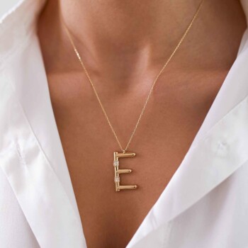 Bamboo Harf Kolye - CNR