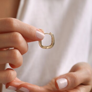 Bambu Square Küpe - Rayna (1)