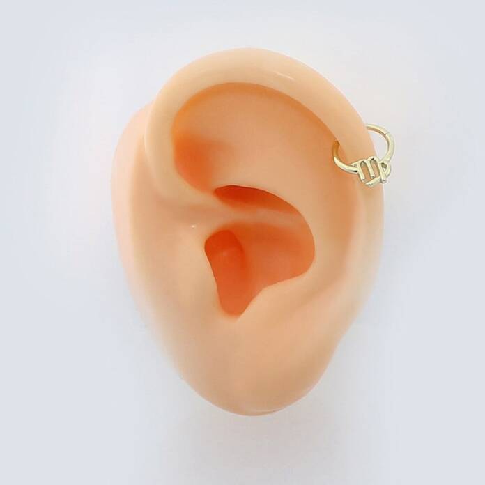 Başak Burcu Halka Helix Piercing - 2