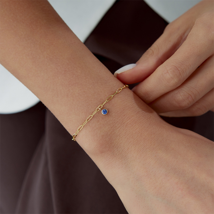 Başak Burcu Sapphire Ataç Bileklik - Simoro