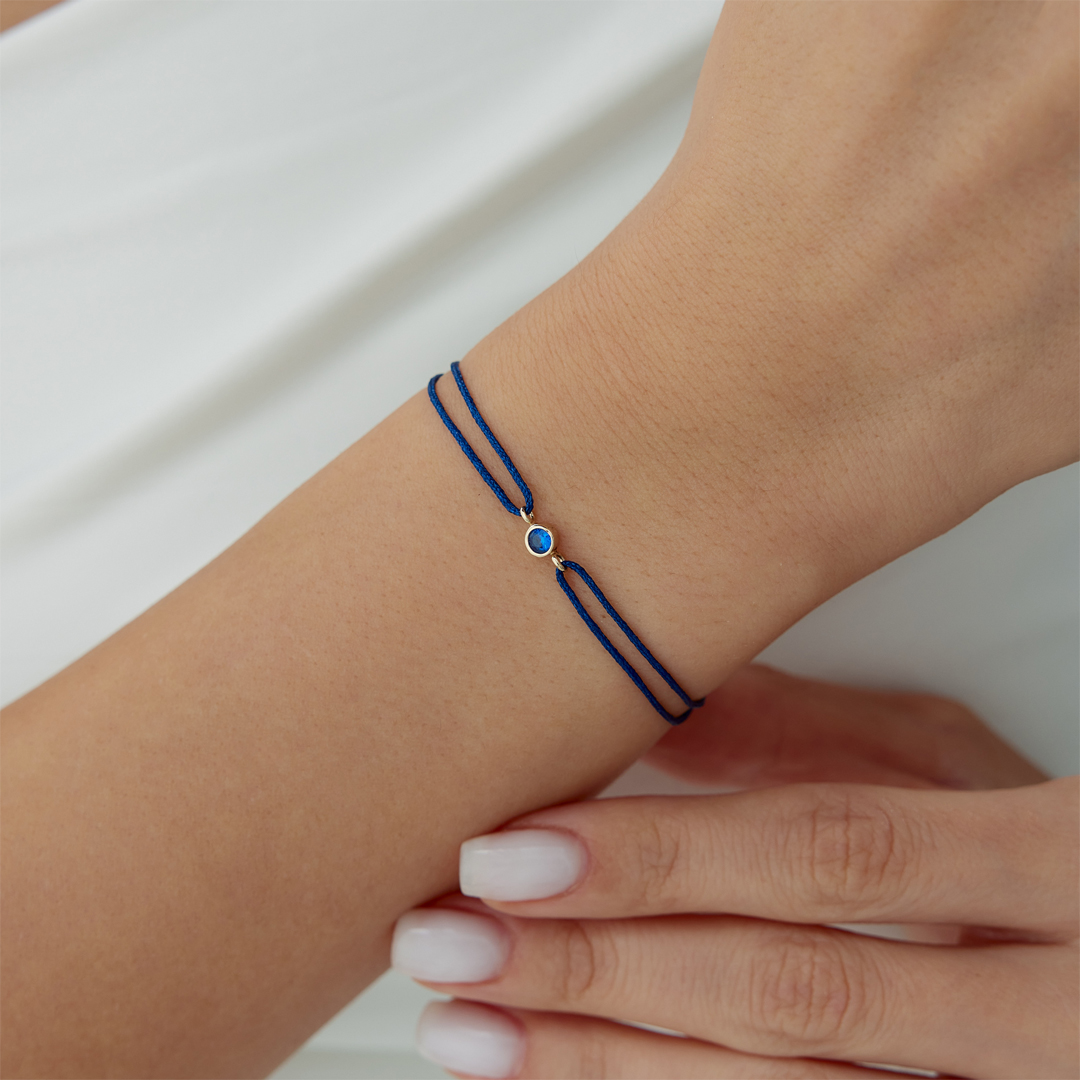 Başak Burcu Sapphire İpli Bileklik - 1