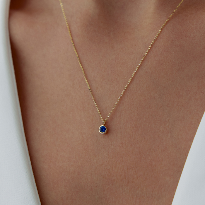 Başak Burcu Sapphire Kolye - Simoro (1)