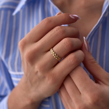 Başak Model Yüzük - Rayna