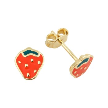 Berry Magic Çilek Çocuk Küpesi - Melike