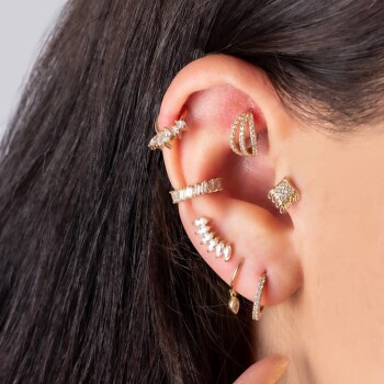 Beş Markiz Taşlı Helix Piercing - Dianora (1)