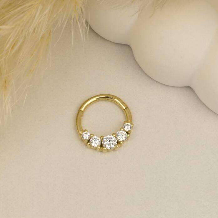 Beş Tektaşlı Helix Piercing - 3