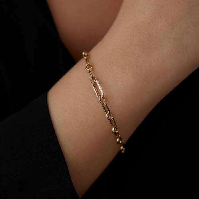 Beyaz Mineli Ataç Bileklik - 1