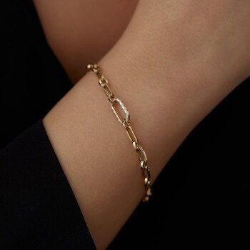 Beyaz Mineli Ataç Bileklik - 3