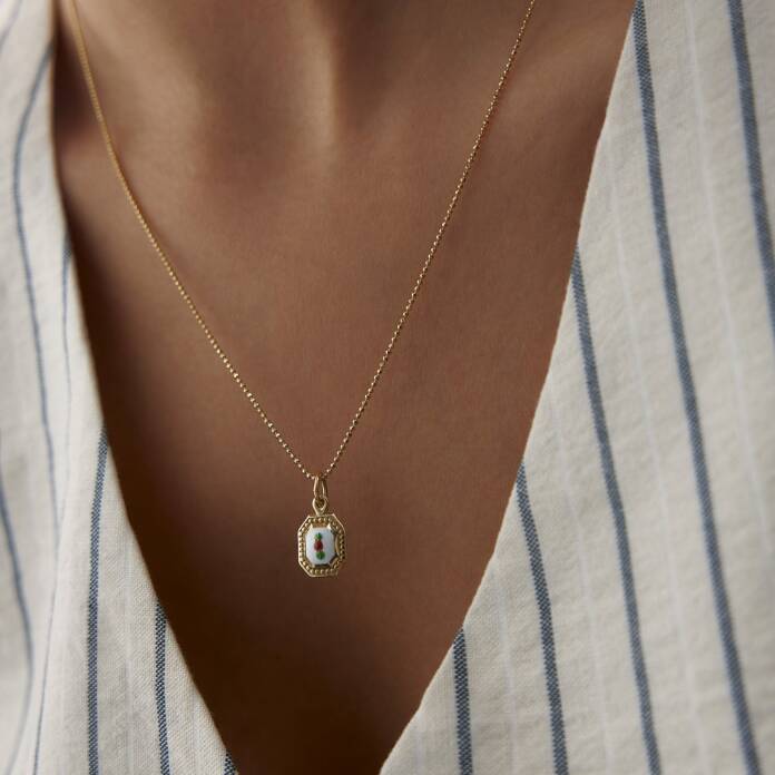 Beyaz Payon Kolye - 1