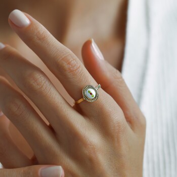 Beyaz Payon Yüzük - Uzun Hüseyin