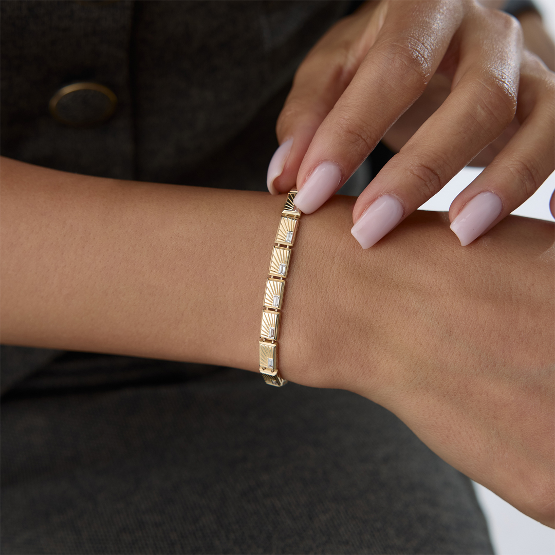 Beyaz Taşlı Nolara Bileklik - 1