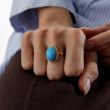 Big Bold Firuze Yüzük - Osman (1)