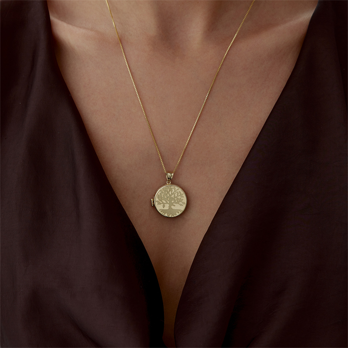 Big Hayat Ağacı Kapaklı Kolye - Ador