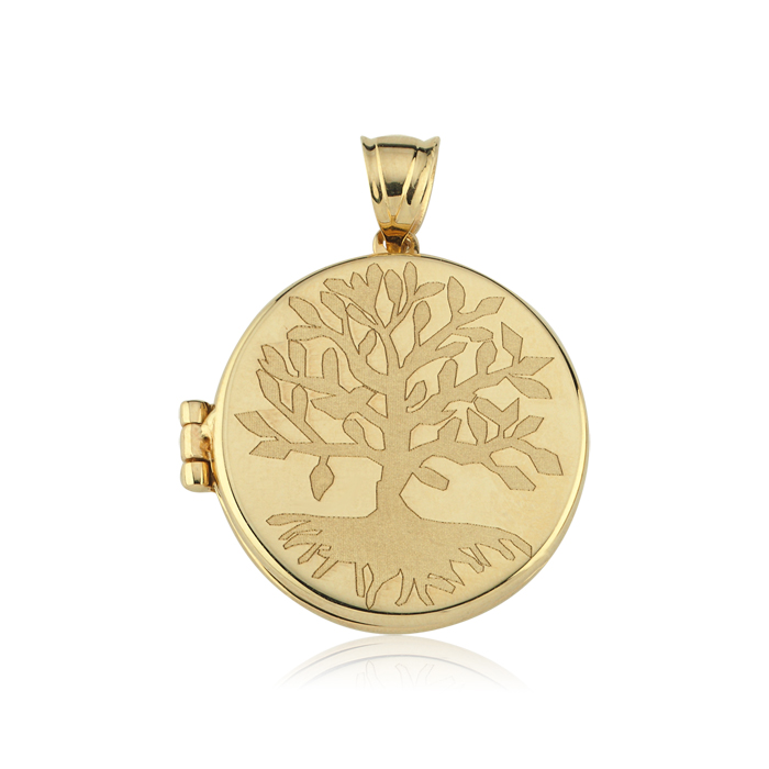 Big Hayat Ağacı Kapaklı Kolye Ucu - Ador