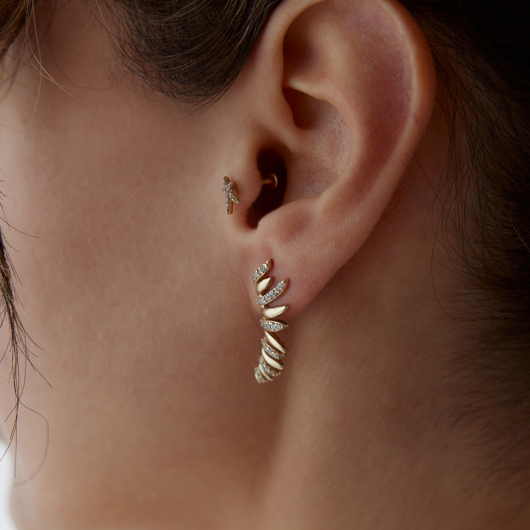 Birds Feather Küpe - 2