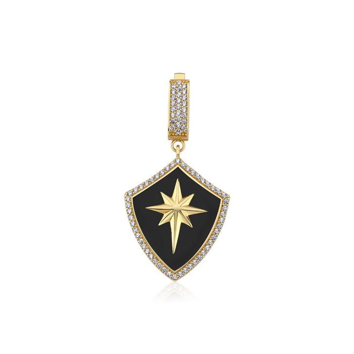 Black Kuzey Yıldızı Charm - Tuana