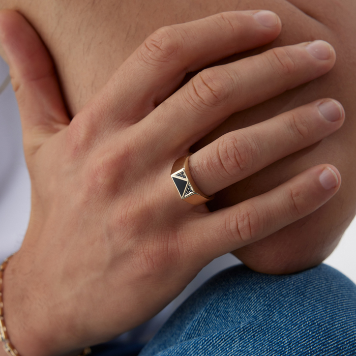 Black Letter Yüzük - Mazi