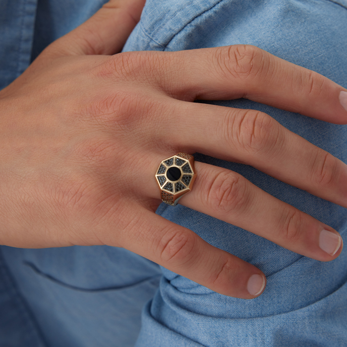 Black Linum Yüzük - Koçak