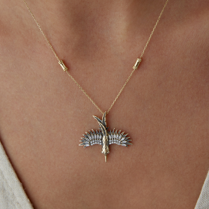 Black Phoenix Kolye - Cemart (1)