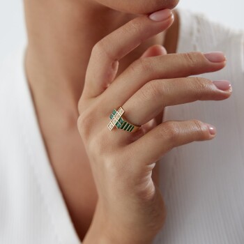 Bloom Green Yüzük - Gökhan Bera (1)