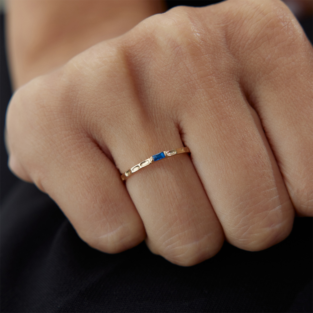 Blue Baget Dövme Yüzük - 1