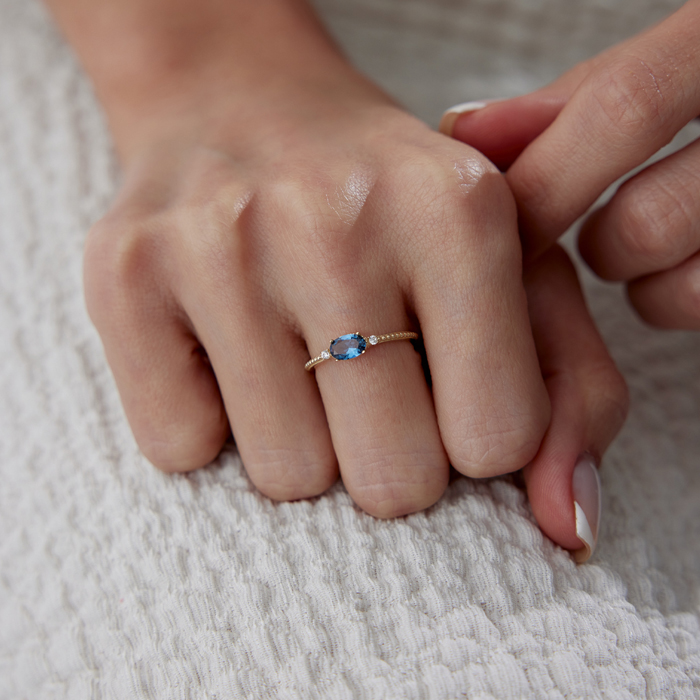 Blue Deep Yüzük - Rayna