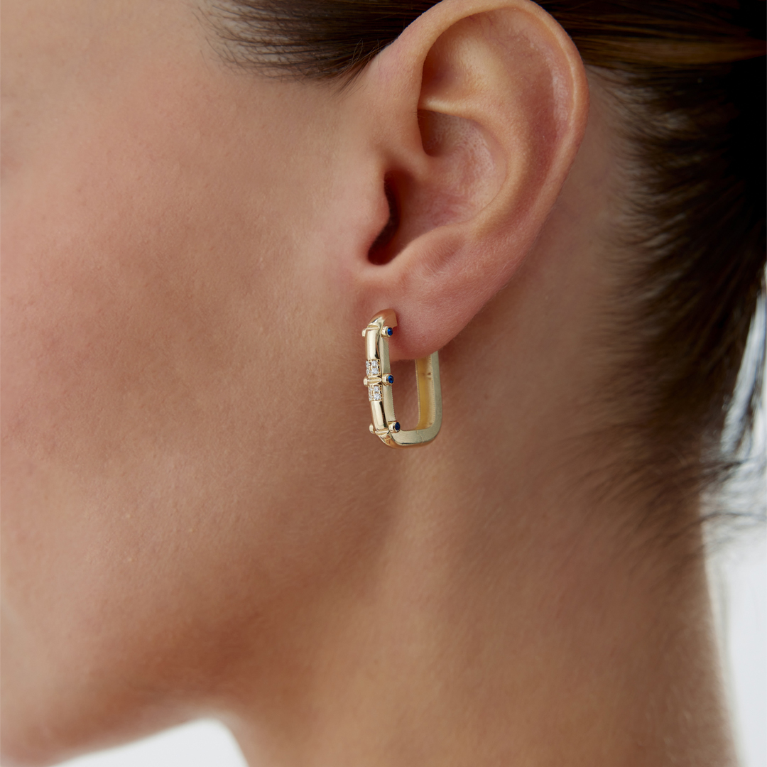 Blue Elven Ataç Küpe - 1