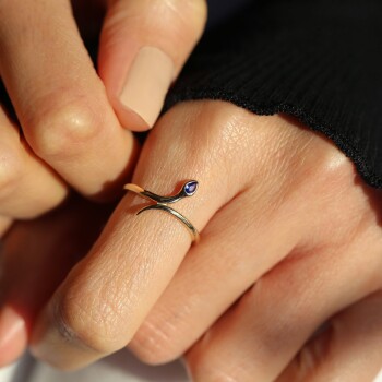 Blue Eye Snake Yüzük - 3