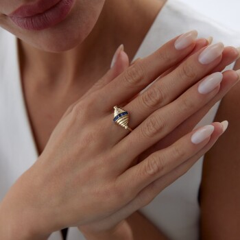 Blue Grace Yüzük - Rayna