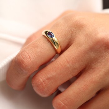 Blue Sıvama Bombe Yüzük - 2