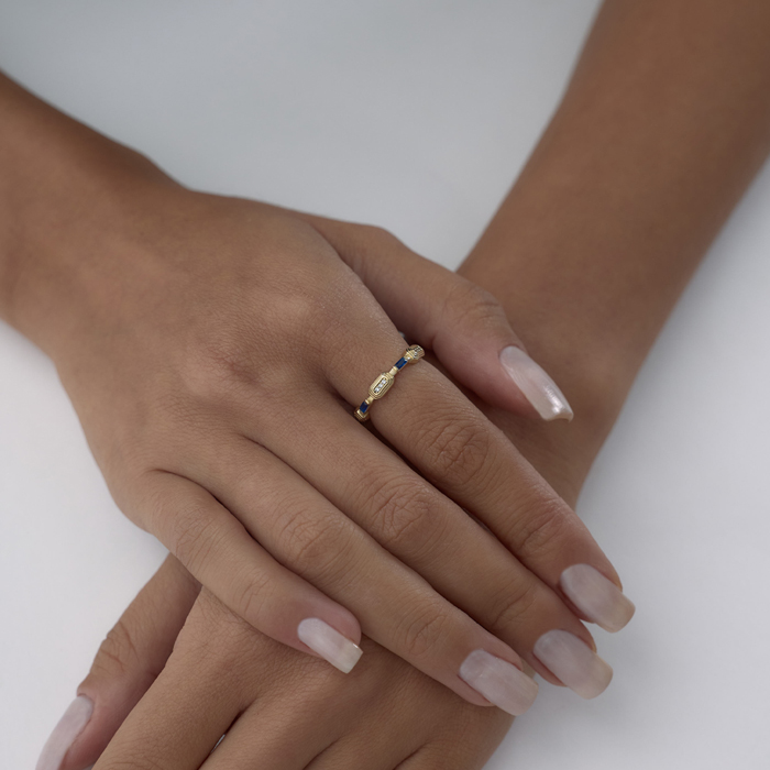 Blue Vera Axis Yüzük - 3