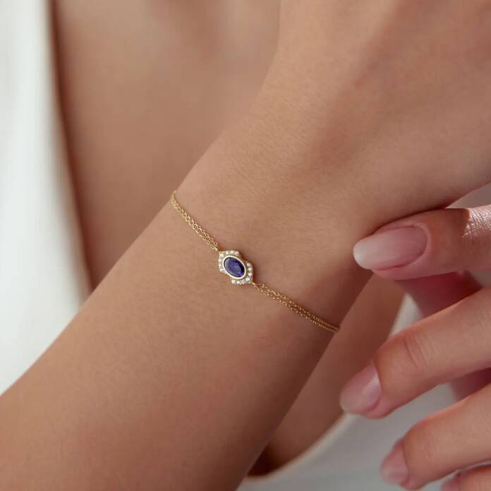 Blue Vintage Bileklik - 1