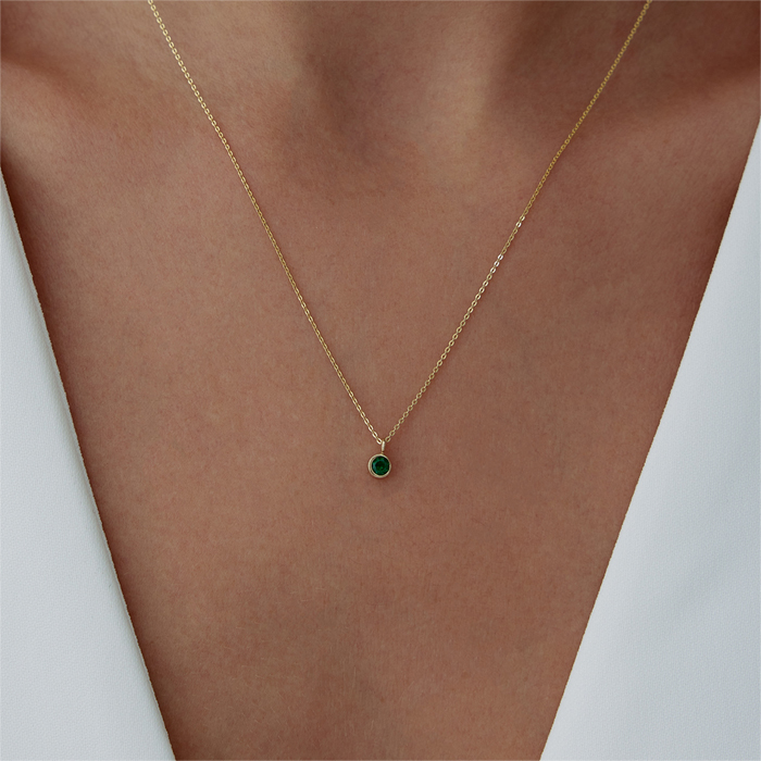 Boğa Burcu Tsavorite Kolye - Simoro (1)