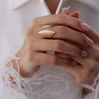 Bold Geçit Yüzük - Mg Gold (1)