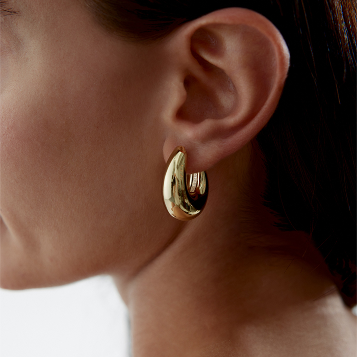 Bold Halka Küpe - Mg Gold